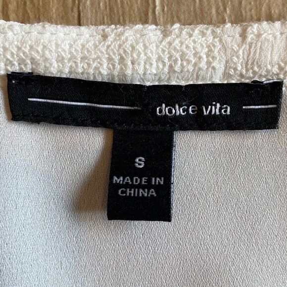 NWOT!  Dolce Vita white lace up top Sz. S - Picture 8 of 11